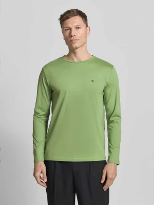 Bluzka z długim rękawem, okrągłym dekoltem i logo FYNCH-HATTON