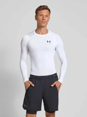 Bluzka z długim rękawem, okrągłym dekoltem i logo Under Armour