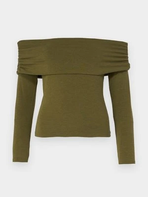 Bluzka z długim rękawem Only khaki