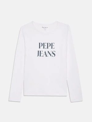 Bluzka z długim rękawem Pepe Jeans biały