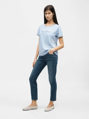 Bluzka z długim rękawem Pepe Jeans szary melanż