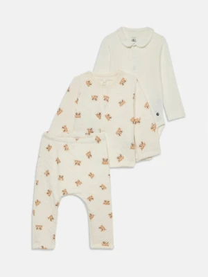 Bluzka z długim rękawem Petit Bateau biały