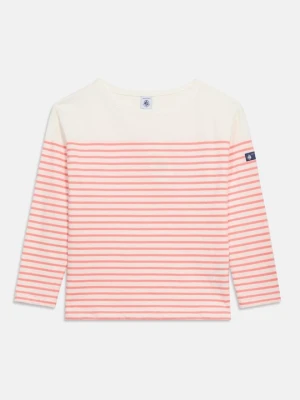 Bluzka z długim rękawem Petit Bateau biały