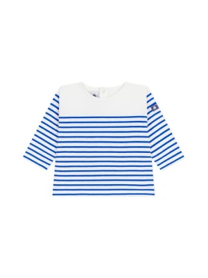 Bluzka z długim rękawem Petit Bateau biały