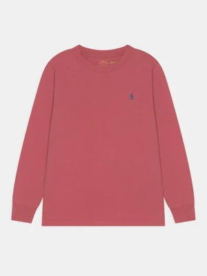 Bluzka z długim rękawem Polo Ralph Lauren ciemnoczerwony