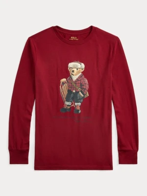 Bluzka z długim rękawem Polo Ralph Lauren czerwony