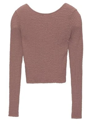 Bluzka z długim rękawem PULL&BEAR różowy
