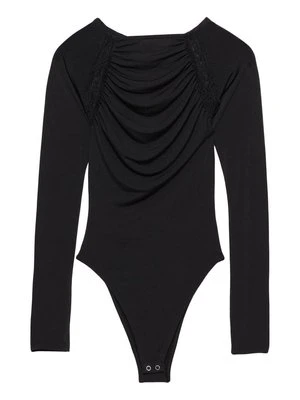 Bluzka z długim rękawem PULL&BEAR czarny