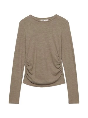 Bluzka z długim rękawem PULL&BEAR brązowy