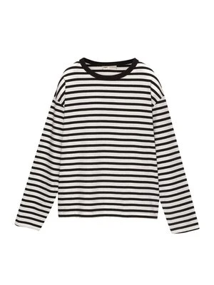 Bluzka z długim rękawem PULL&BEAR czarny melanż