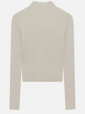 Bluzka z długim rękawem PULL&BEAR beżowy
