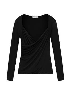 Bluzka z długim rękawem PULL&BEAR czarny