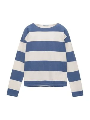 Bluzka z długim rękawem PULL&BEAR niebieski