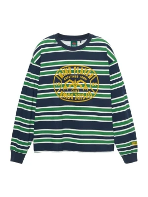 Bluzka z długim rękawem PULL&BEAR niebieski