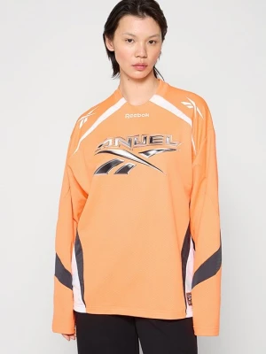 Bluzka z długim rękawem Reebok pomarańczowy