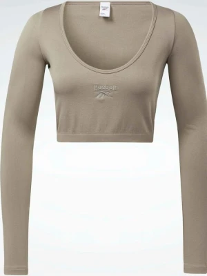 Bluzka z długim rękawem Reebok szary