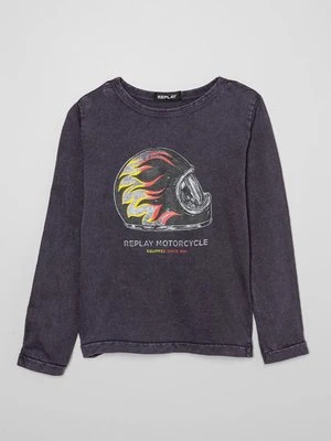 Bluzka z długim rękawem Replay