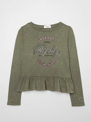 Bluzka z długim rękawem Replay