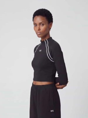 Bluzka z długim rękawem Sport z paski w kontrastowym kolorze Motion LS Mock Under Armour