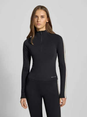 Bluzka z długim rękawem, stójką i zamkiem błyskawicznym model ‘NIGHTFALL’ P.E Nation