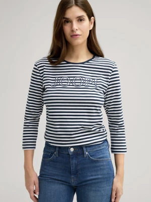 Bluzka z długim rękawem Tala, granatowo-biała w paski Joop