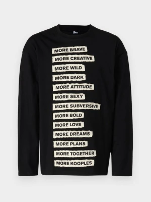 Bluzka z długim rękawem The Kooples czarny