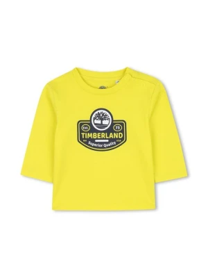 Bluzka z długim rękawem Timberland żółty