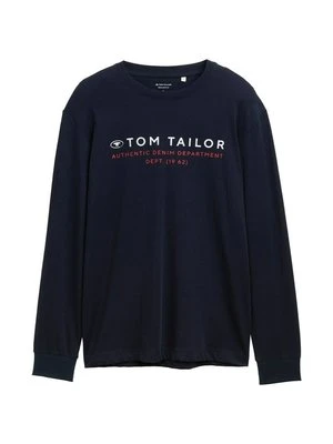 Bluzka z długim rękawem Tom Tailor granatowy