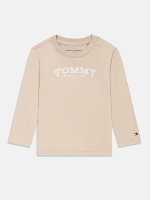 Bluzka z długim rękawem Tommy Hilfiger beżowy