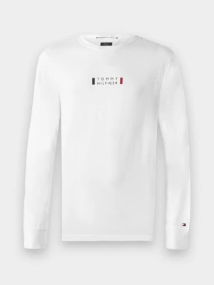 Bluzka z długim rękawem Tommy Hilfiger biały