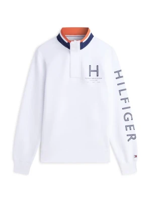 Bluzka z długim rękawem Tommy Hilfiger biały