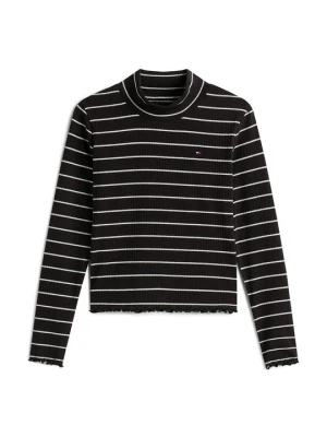 Bluzka z długim rękawem Tommy Hilfiger czarny