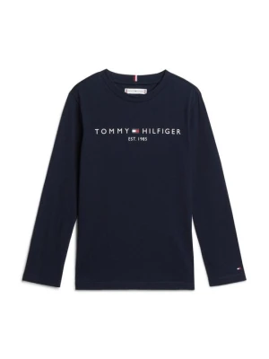 Bluzka z długim rękawem Tommy Hilfiger granatowy