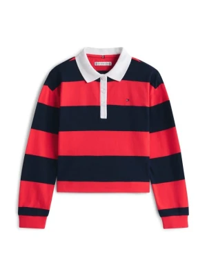 Bluzka z długim rękawem Tommy Hilfiger granatowy