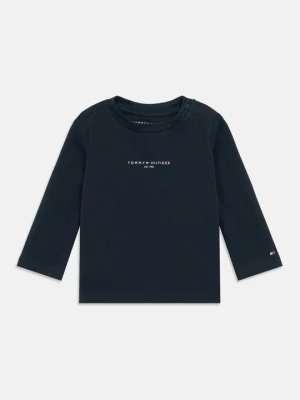 Bluzka z długim rękawem Tommy Hilfiger granatowy
