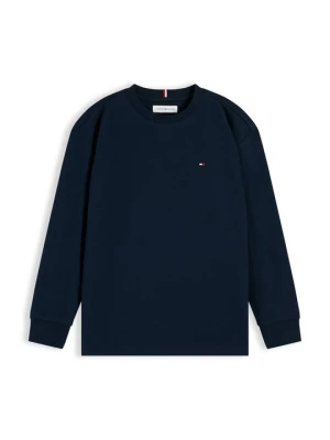 Bluzka z długim rękawem Tommy Hilfiger granatowy