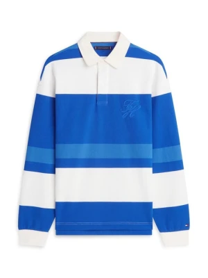 Bluzka z długim rękawem Tommy Hilfiger niebieski