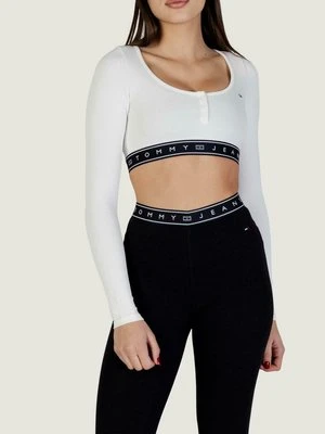 Bluzka z długim rękawem Tommy Jeans biały
