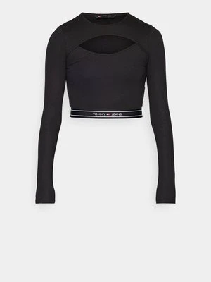 Bluzka z długim rękawem Tommy Jeans czarny