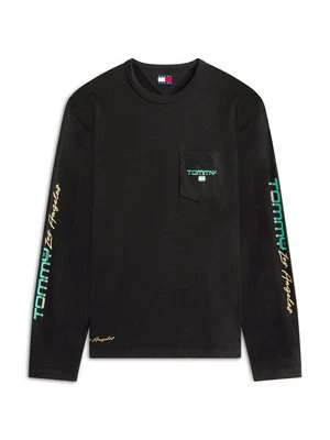 Bluzka z długim rękawem Tommy Jeans czarny