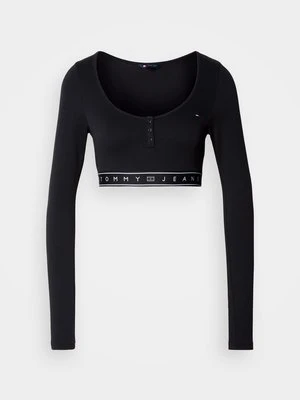 Bluzka z długim rękawem Tommy Jeans czarny