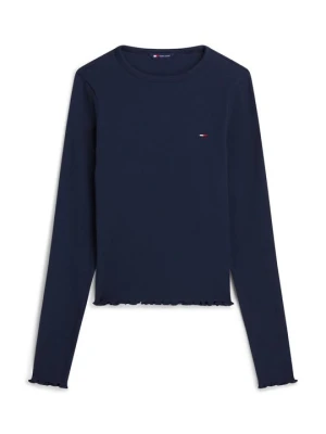 Bluzka z długim rękawem Tommy Jeans granatowy