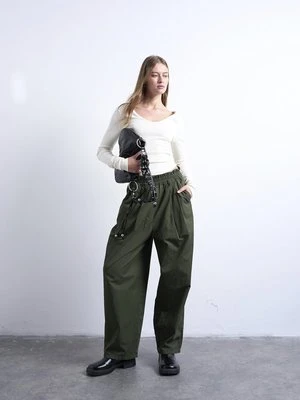 Bluzka z długim rękawem Topshop mleczny
