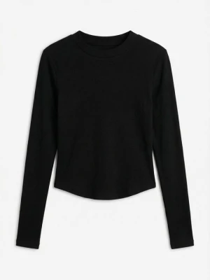 Bluzka z długim rękawem Topshop czarny