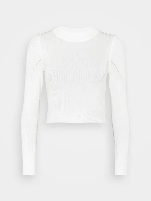 Bluzka z długim rękawem Topshop mleczny