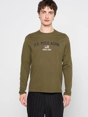 Bluzka z długim rękawem U.S. POLO ASSN. khaki