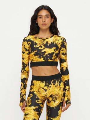 Bluzka z długim rękawem Versace Jeans Couture czarny