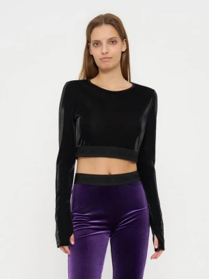 Bluzka z długim rękawem Versace Jeans Couture czarny