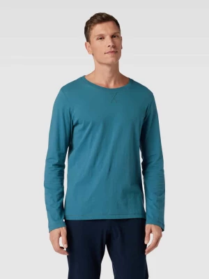 Bluzka z długim rękawem w jednolitym kolorze model ‘Mix+Relax’ Schiesser