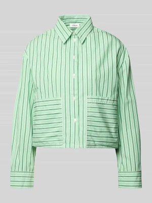 Bluzka z długim rękawem w kroju loose fit z czystej bawełny s.Oliver RED LABEL